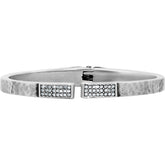 Meridian Zenith Hinged Bangel Bracelet Front View