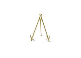 Medium Flare Plate Stand Gold