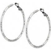 Large Earring Charm Hoops