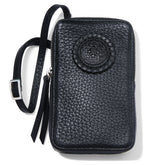 Black Ferrara Zip Around Phone Organizer Front View