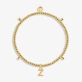 Alphabet A Little - Z - Gold Bracelet Front View