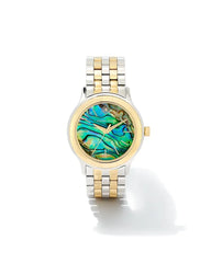 Alex 35mm Watch Two Tone Abalone Shell Front View
