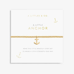 A Little Anchor - Gold Bracelet Card View