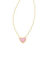 Ari Heart Pendant Necklace - Front View