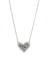 Ari Heart Short Pendant Necklace Front View