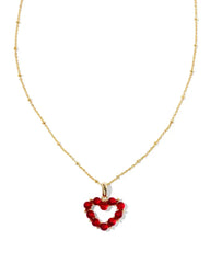 Ashton Heart Short Pendant Necklace - Front View