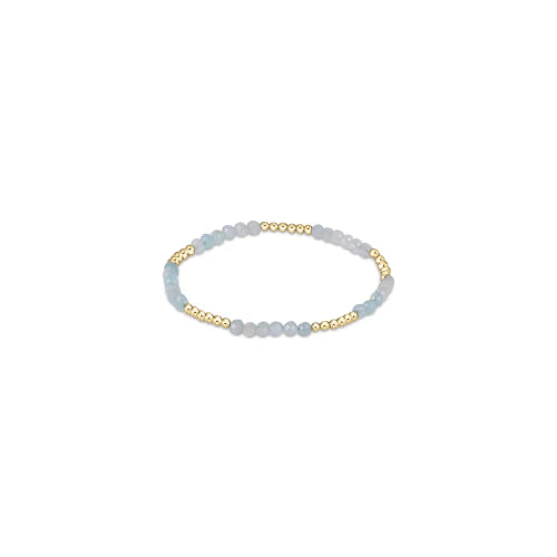 Enewton Blissful Pattern 2.5mm Bead Bracelet - Aquamarine