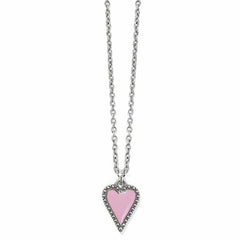 Brighton Designs Dazzling Love Petite Necklace color Silver-Blush