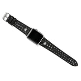 Pretty Tough Heart Black Color Watch Band - Brighton Designs