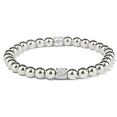 Brighton Meridian Petite Silver Stretch Bracelet.