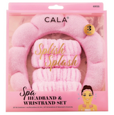 CALA Spa Bubble Puffy Headband and Wristband Set