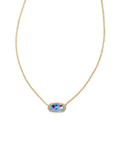 Elisa Short Pendant Necklace - Gold Red White Blue Star Illusion from Kendra Scott