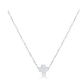 16" Necklace Sterling - Signature Cross Sterling