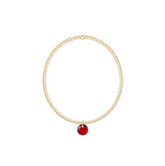 Classic Gold 2mm Bracelet - Reflection Small Charm