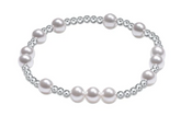 Hope Unwritten Sterling 6mm Bead Bracelet - Pearl