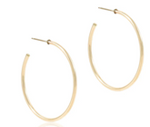 Round Gold 1.75" Post Hoop - 2mm - Smooth