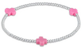 Signature Cross Sterling Pattern 2mm Bead Bracelet