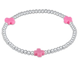 Signature Cross Sterling Pattern 3mm Bead Bracelet