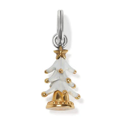 Flocked Christmas Tree Charm Front View