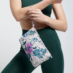 Featherweight Convertible Wristlet Fresh-Cut Floral Lavender Hand View