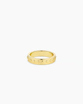 18k gold plated Asher Ring from the brand Gorjana.
