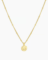 18k gold charm necklace from the jewelry brand Gorjana.