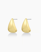 18k gold plated tear drop stud earrings from the jewelry brand Gorjana.