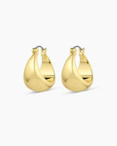 18k gold plated hoop earrings from the jewelry brand Gorjana.