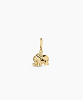 Elephant Parker Charm - Gold