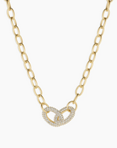 Lou Shimmer Interlocking Necklace