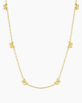 Mini Bow Necklace - Gold