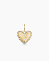 Vintage Heart Dot Parker Charm