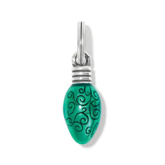Green Holiday Bulb Charm Front View