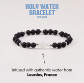 Men's Lava Rock Bracelet In Silver
