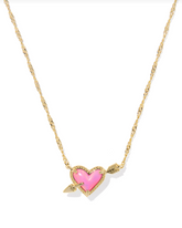 Ari Heart Arrow Short Pendant Necklace