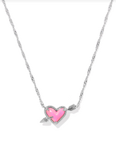 Ari Heart Arrow Short Pendant Necklace