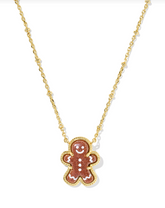 Gingerbread Short Pendant Necklace