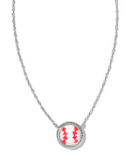 Kendra Scott Baseball Short Pendant Necklace - Silver