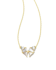 Kendra Scott Blair Butterfly Pendant Necklace - Gold Ivory Mother Of Pearl