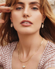 Kendra Scott Elisa Herringbone Multistrand Necklace in Iridescent Drusy