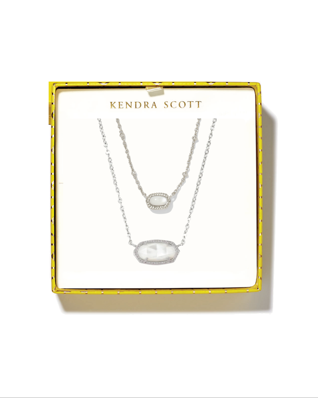 Kendra Scott Elisa Gift Set Of 2 - Silver Mother of Pearl