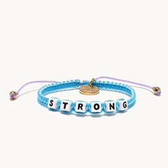 Little Words Project Strong Blueberry Woven Bracelet