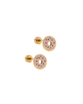 Screwback Stud Earrings - Donut
