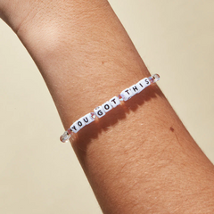 Little Words Project Bead Bracelet that reads "You Got This."