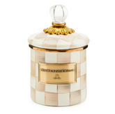 Mocha Check Demi Canister