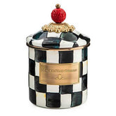 Mackenzie-Childs Courtly Check Enamel Canister.