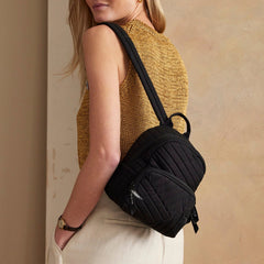 Vera Bradley Mini Backpack : Black - Image 3