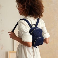 Vera Bradley Mini Backpack : Classic Navy - Image 3