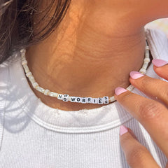 Little Words Project No Worries Necklace - Beach Days.