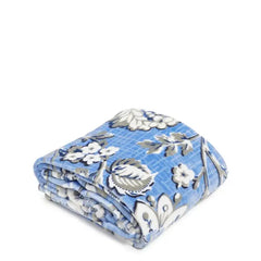 Vera Bradley Plush Throw Blanket - Sweet Garden Blue